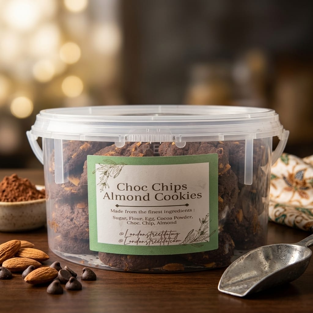 Choc Chips Almond Cookies